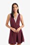 V-Neck Sleeveless Flounce Mini Summer Dress F3324Ax25Sm - 6