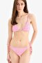 Regular Fit Embroidered Embroidered Triangle Bikini Top B6894Ax25Sm - 4