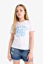100% Cotton Relax Fit Crew Neck Printed Short Sleeve T-Shirt Girls E5890A825Sm - 5