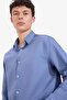 Regular Fit Polo Collar Linen Summer Long Sleeve Shirt E1729Ax25Sp - 4