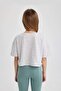 Crop Crew Neck 2-Piece Short Sleeve T-Shirt Girls B7795A8Ns - 7