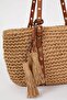 Women's Straw Shoulder Bag E1468Axns - 3