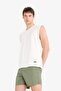 Regular Fit Mesh Lined Above Knee Swim Shorts E4736Ax25Hs - 4
