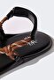 Women's Flat Sole Faux Leather Sandals D8966Ax25Sm - 6
