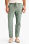 100% Cotton Regular Fit Linen-Look Straight-Leg Summer Jogger Pants with Pockets B4138Ax25Sp - 5
