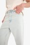 100% Cotton Baggy Fit Wide Fit Regular Waist Straight Leg Jean Washed Trousers D7317Ax25Sp - 6