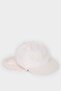 Baby Girl Embroidered Neck Protected Cotton Cap Hat D8385A525Sm - 2