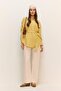 Relax Fit Gingham Seersucker Textured Belted Long Sleeve Hijab Shirt Tunic E4558Ax25Sm - 2