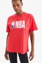 100% Cotton Nba Wordmark Oversized T-Shirt V9082Az25Sp - 5