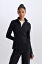 Slim Fit Slim Fit Zippered Cardigan D1680Ax25Sp - 4