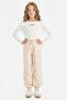 100% Cotton Parachute Jogger Cotton Trousers for Girls D7606A825Sm - 3