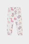 100% Cotton Dinosaur Printed Pajama Set for Baby Girl E1547A525Sm - 4
