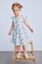 Patterned Short Sleeve Slub Poplin Summer Dress Baby Girl E0645A525SM - 2