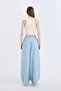 High Waist Straight Leg Flowy Fabric Washable Trousers D8234Ax25Sm - 7