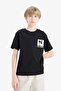 Crew Neck Back Printed Short-Sleeve T-Shirt Boys E0099A825SM - 6