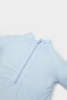 Polo Collar Printed Waffle Short Sleeve Snap Fastener Bodysuit Baby Boy Newborn E7935A525Sm - 4