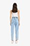 100% Cotton Paperbag Elastic Waist Jean Trousers E3184Ax25Sp - 8