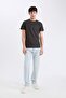 100% Cotton Slim Fit Slim Fit Crew Neck Printed Short Sleeve T-Shirt D5566Ax25Sp - 2