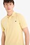 100% Cotton Slim Fit Slim Fit Polo Collar Embroidered Short Sleeve T-Shirt D7665Ax25Sp - 6
