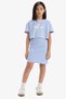 Corduroy Camisole Dress Printed Short Sleeve T-Shirt 2-Piece Set Girls' D2339A825Sm