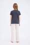 100% Cotton Printed Ribbed Knit Pajama Set for Girls E2221A825SM - 5
