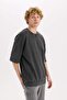Loose Fit Crew Neck Washed Faded Effect Short Sleeve T-Shirt C0709Ax25Sp