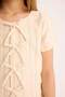Front Tie-Detail Short-Sleeve Blouse Girls D9141A825SM - 5