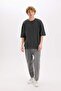 Loose Fit Crew Neck Washed Faded Effect Short Sleeve T-Shirt C0709Ax25Sp - 2