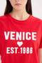 Regular Fit Crew Neck Printed Short Sleeve T-Shirt D9604Ax25Sm - 5