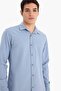 Slim Fit Slim Fit Cotton Long Sleeve Shirt A4644Ax25Sp