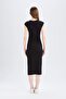 Bodycon Body-Hugging Crew Neck Ribbed Short Sleeve Midi Dress D5220Ax25Sp - 6