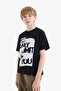 100% Cotton Crew Neck Printed Short Sleeve T-Shirt for Boys D9274A825Sm - 3