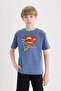 100% Cotton Superman Crew Neck Short Sleeve T-Shirt for Boys E3102A825Sm - 5