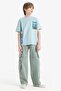 Dark Green Boy's Jean Trousers D7088A8/Nm41 - 2