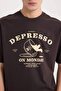 100% Cotton Boxy Fit Crew Neck Printed Short Sleeve T-Shirt D5589Ax25Sp - 5