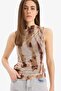 Slim Fit Slim Fit Tie Dye Crew Neck Tulle Tank Top E8471Ax25Sp - 4