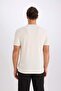 Slim Fit Crew Neck Crinkle Short Sleeve T-Shirt D7225Ax25Sp - 6