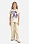 100% Cotton Crew Neck Printed Short Sleeve T-Shirt Girls E0350A825Sm - 2