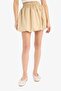 Balloon Fit High Waist Taffeta Terry Cotton Mini Skirt E6715Ax25Sp - 6