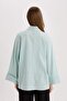 Relax Fit Linen Blend Long Sleeve Hijab Shirt Tunic B9835Ax25Sp - 6