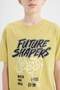 Crew Neck Printed Short Sleeve T-Shirt Boys D9282A825Sm - 5