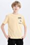 Crew Neck Printed Short Sleeve T-Shirt Boys D9260A825Sm