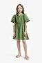 Standard Fit Gabardine Short Sleeve Dress E2645A825Sm - 2
