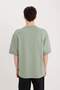Loose Fit Crew Neck Printed Heavy Fabric T-Shirt D8462Ax25Sp - 6