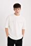 Loose Fit Crew Neck Printed Short Sleeve Heavy Fabric T-Shirt D5756Ax25Sp