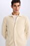 Standard Fit Polo Neck Button Knitwear Cardigan E8397Ax24Cw - 4