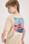 Crew Neck Back Print Short Sleeve T-Shirt Boys E5082A825Sm