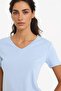 Slim Fit Slim Fit V-Neck Ribbed Basic Plain 100% Cotton Short Sleeve T-Shirt I1080Az25Sp - 3
