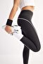 High Waist Piped Detail Shaping / Sculpting Athlete Leggings D7831Ax25Sp - 4