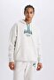 Defactofit Nba Milwaukee Bucks Oversize Wide Fit Hooded Thick Sports Sweatshirt D6699Ax25Sp - 3